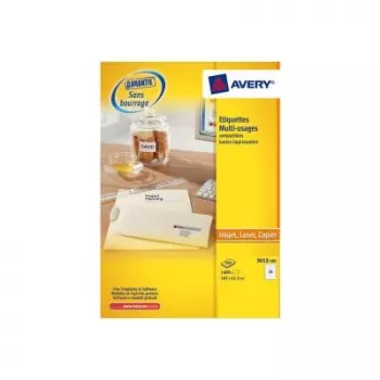 Avery 3653 selbstklebendes Etikett Rechteck Permanent Weiß 1400 Stk.