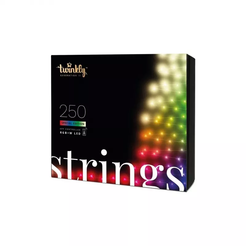 TWINKLY Strings 250 Special Edition (TWS250SPP-BEU) Smarte Weihnachtsbaumlichter 250 LED RGB+W 20 m