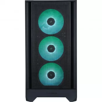 PC-Gehäuse Silentware Flow 110 A-RGB Schwarz — Mid-Tower-Gehäuse, gehärtetes Glas-Seitenpanel