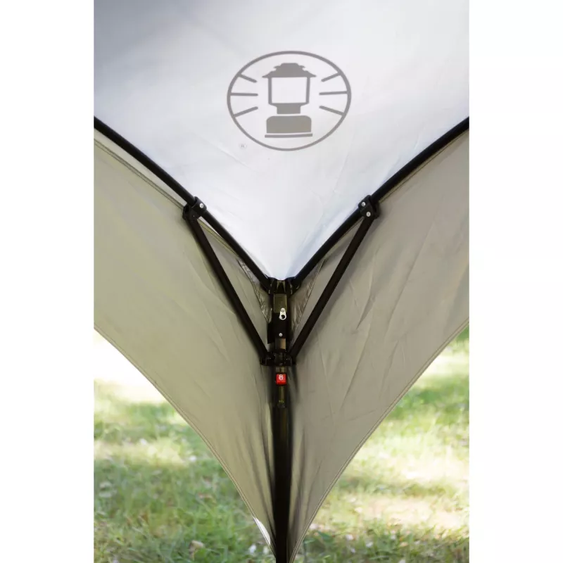 FastPitch Event Shelter XL, Pavillon Silber/Dunkelblau, 4,5 x 4,5 Meter