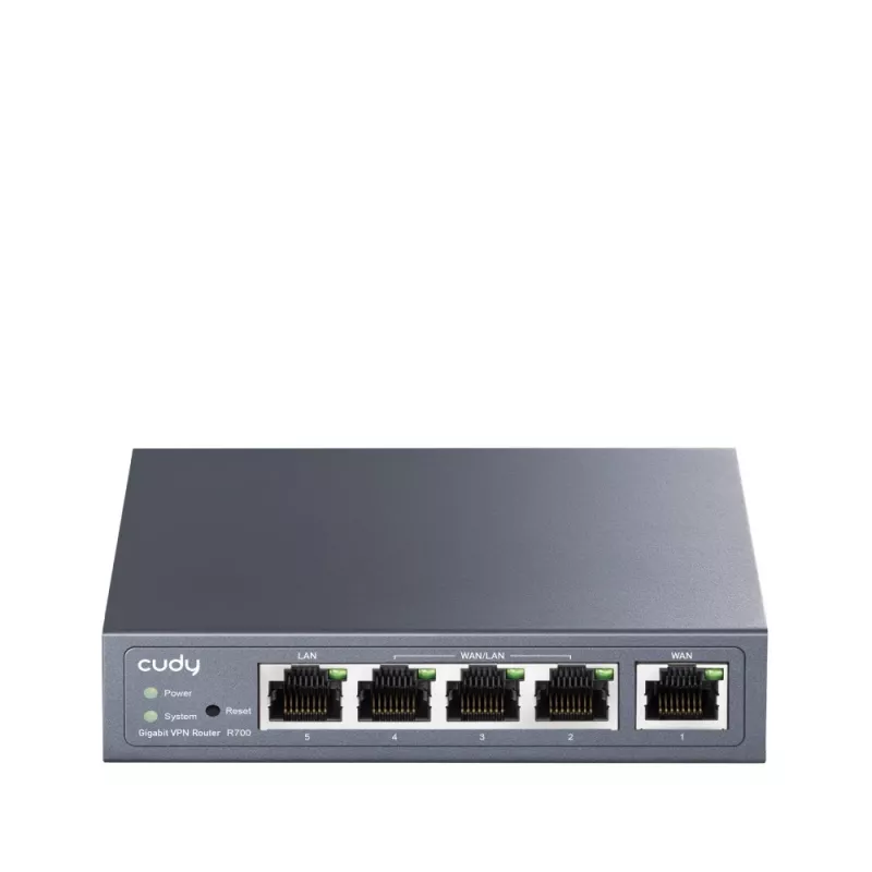 Cudy Gigabit Multi-WAN VPN Router kabelgebundener Router Fast Ethernet, Gigabit Ethernet Grau