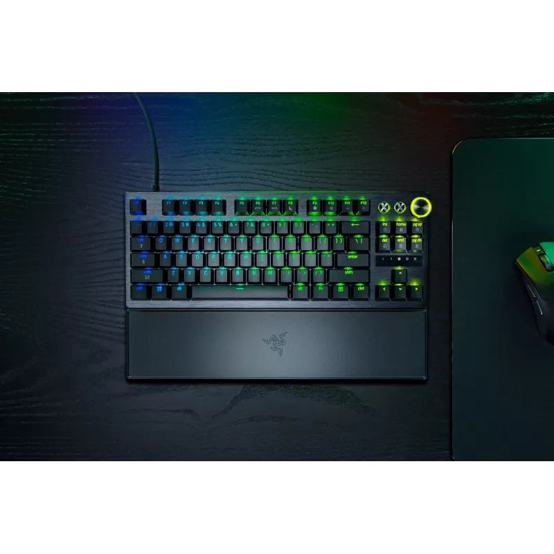 Razer Huntsman V3 Pro Tenkeyless 8KHz | Gaming-Tastatur | Kabelgebunden | US | Schwarz | USB Typ-C | Razer Analog Optical Switch Gen-2
