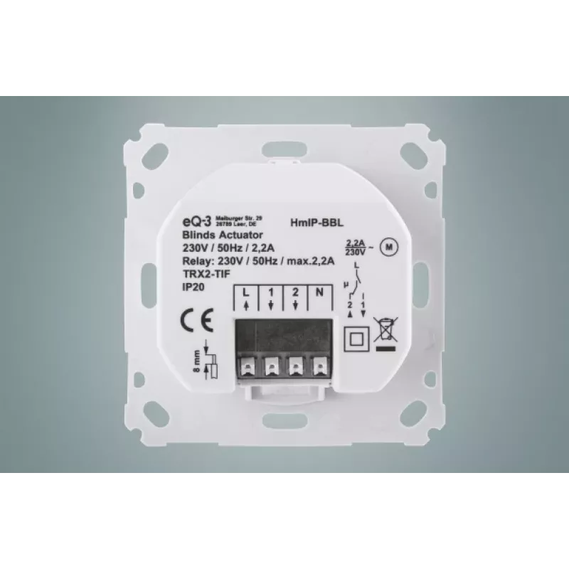 EQ3-AG HmIP-BBL elektronische Funk-Jalousie/Rollladen-Zubehör Weiß (151333A0)