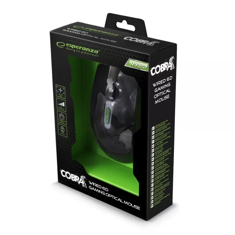 Maus Esperanza WIRED FOR PLAYERS MX207 COBRA USB