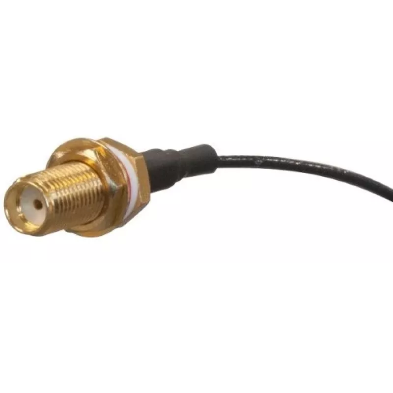 Koaxialkabel MikroTik ACSMAUFL SMA-Buchse gerade 1 m Schwarz