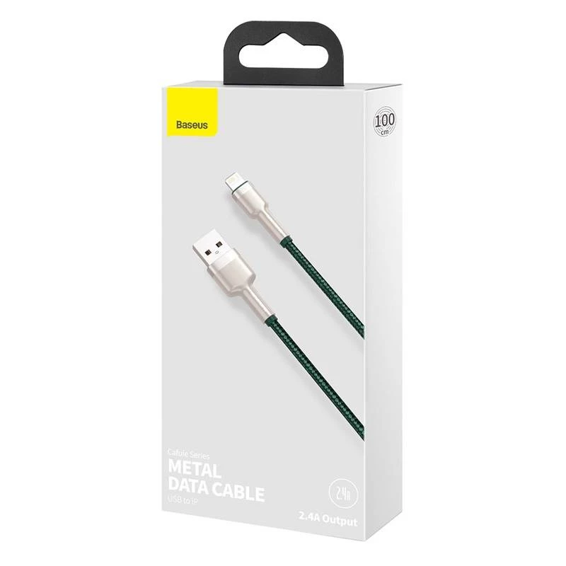 USB-A auf Lightning Kabel Baseus 1 m, grün