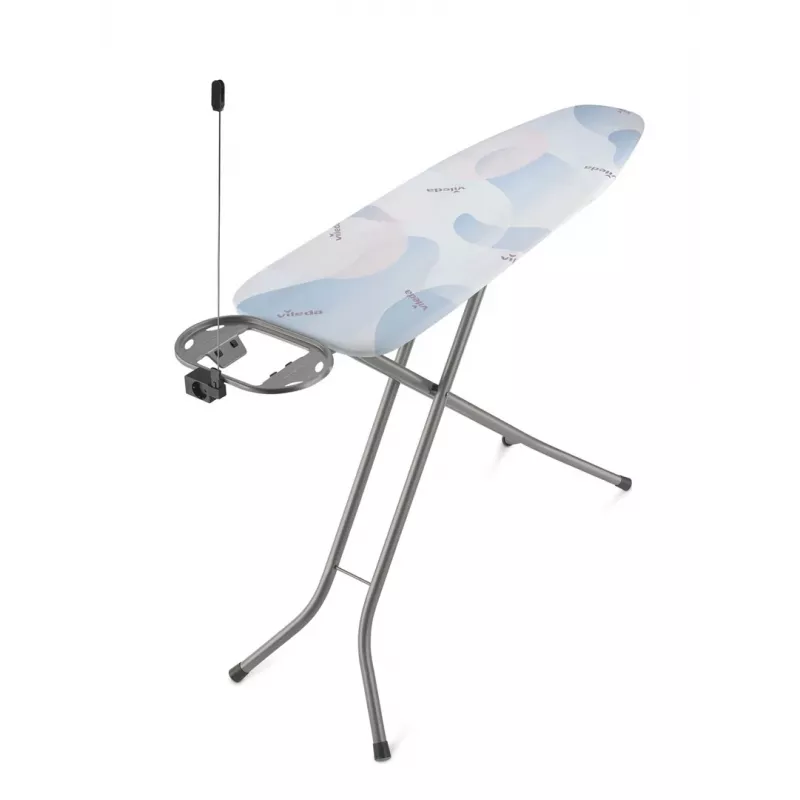 Bügelbrett in voller Größe VILEDA Bravo Plus 143032 — höhenverstellbar 80–97 cm, Bügelfläche 380×1200 mm, Stahlmesh-Tischplatte