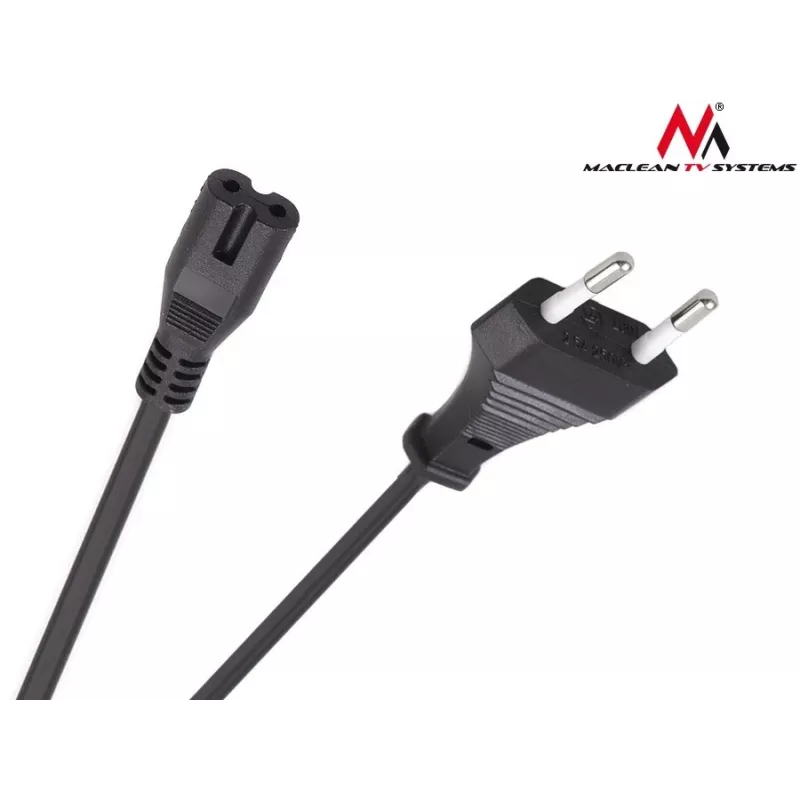 Stromkabel MACLEAN MCTV-809 — 1,5 m, Netzstecker Typ C auf C1-Kupplung, 220–250 V