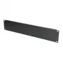 Rack-Blindplatte Extralink Front Blank Panel 2U 19 Zoll Schwarz, Stahlgehäuse