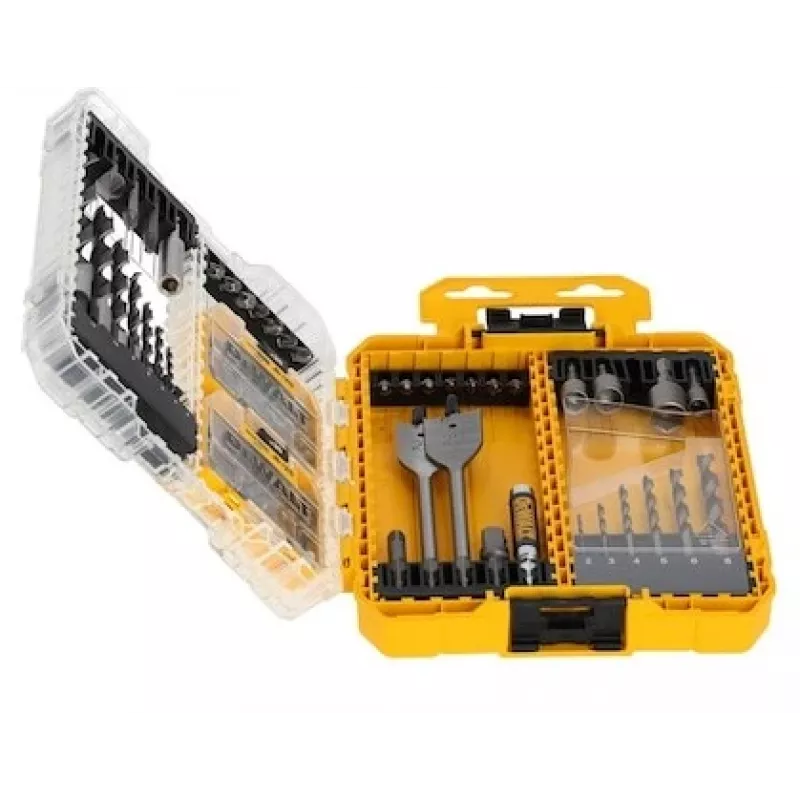 DeWalt Set mit 100 Pozidriv-Schrauben – Befestigungssatz, sortierte Größen für Holz- und Metallanwendungen