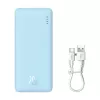 Tragbare Powerbank Baseus Airpow 10000 mAh, 20W, LiPo, USB-C + USB-A, blau
