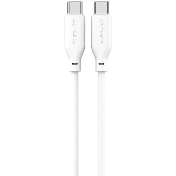 4smarts USB-C / USB-C Silikonkabel High Flex 60W 1,5m Weiß