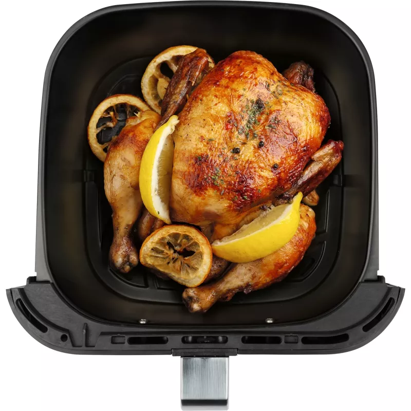 ProfiCook PC-FR 1269 H Fritteuse, Einzel, 8 l, Standgerät, 1800 W, Heißluftfritteuse, Schwarz, Edelstahl