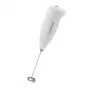 Handheld electric milk frother ESPERANZA EKF001W — weiß, Edelstahl-Schneebesen, batteriebetrieben (AA), 215 mm