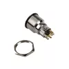 Drucktaster DimasTech Vandalismustaster 22mm Silverline Dot RGB PD215, 22 mm