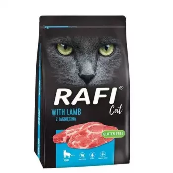 DOLINA NOTECI Rafi Cat mit Lamm - Trockenfutter für Katzen - 7 kg