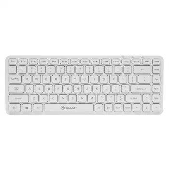 Kabellose Tastatur Tellur TLL491241 Mini Weiß — kompaktes Layout, kabellose Verbindung