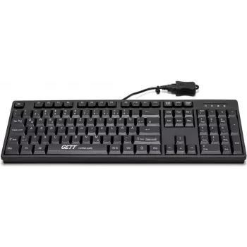 GETT Device Technology CleanType Easy Basic - Tastatur - USB - Deutsch - Schwarz (KL26211)