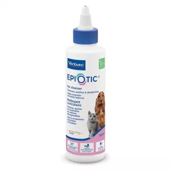 Ohrenpflegelösung VIRBAC EPI-OTIC 125 ml – veterinärmedizinischer Ohrenreiniger für Hunde und Katzen