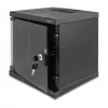 Freistehendes/Wand-/Bodenmontiertes Rack DELOCK 43422 6U 30 kg Tragfähigkeit IP20, schwarz, Schlüsselschloss