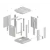 Lanberg WF11-3309-10S Rackschrank 9U Wandmontage-Rack Grau