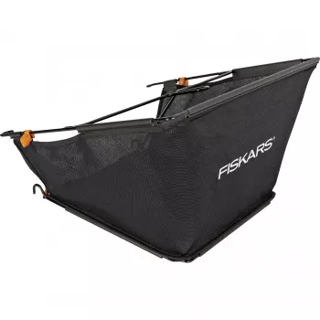 Fiskars StaySharp 1000592 Rasenmäher-Grasfangkorb, Schwarz