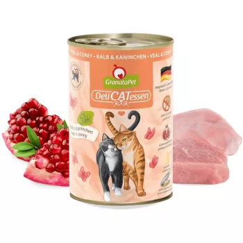 GRANATAPET DeliCATessen Veal and coney - Nassfutter für Katzen - 400g