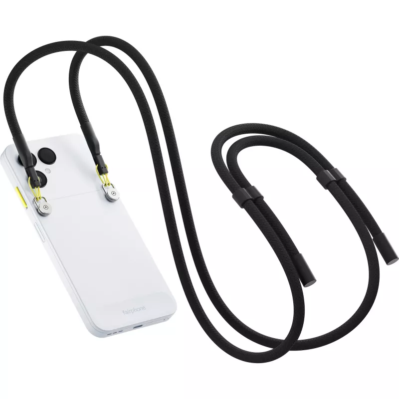 Trageband Horizon Schwarz, Schlaufe schwarz, für Fairphone 6