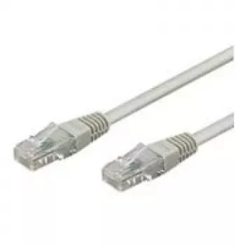 Wentronic Goobay CAT 5e Patchkabel, U/UTP, Grau, 0,5 m - CCA Kupfer-Mix (68337)