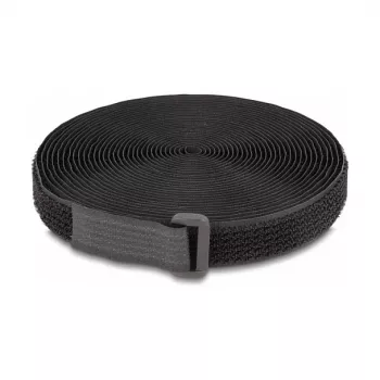 DeLOCK Klettband 3 m x 20 mm schwarz Nylon