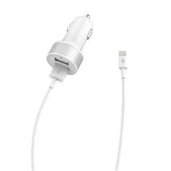 Auto-Ladegerät Devia Smart Series Dual USB 2.4A mit integriertem Lightning-Kabel