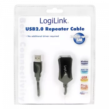 LogiLink USB 2.0 Repeater-Kabel - 5,0 m USB-Kabel 5 M USB A