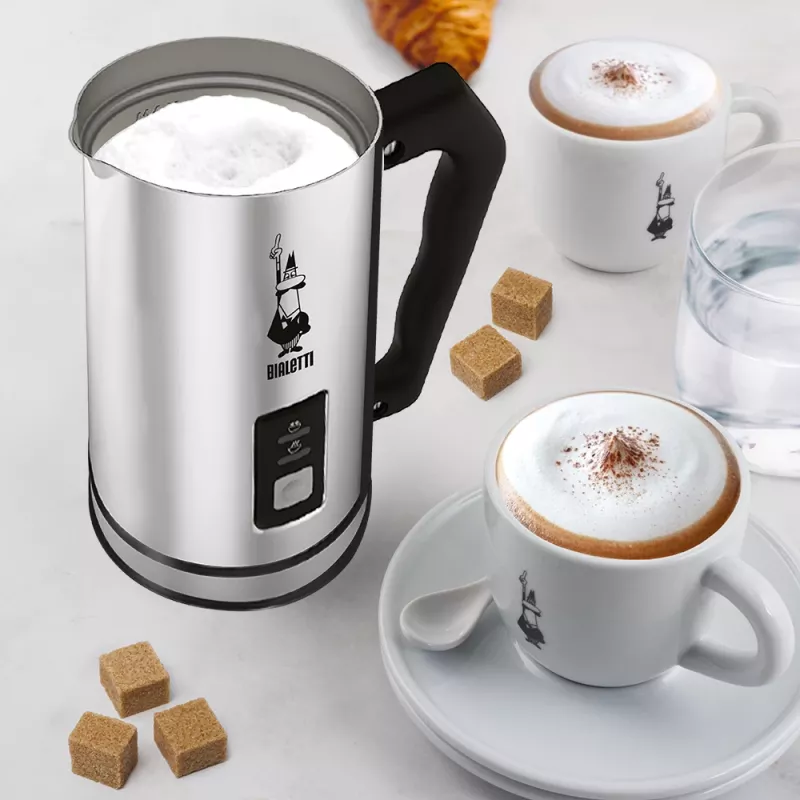 Bialetti MK01 Automatischer Milchaufschäumer Edelstahl