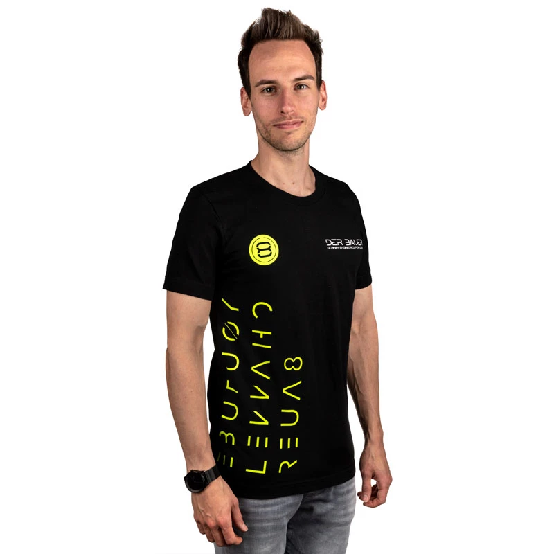 T-shirt der8auer YT-Design, Größe M, Baumwollmischung Freizeitkleidung