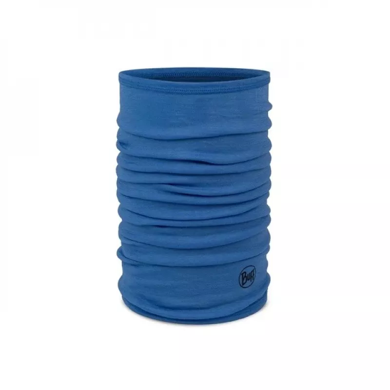 Buff Merino Lightweight Jr Solid Merinowoll-Halswärmer für Kinder, Blau