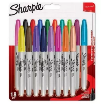 Sharpie Feinmarker 18 Stück Feinspitze Mehrfarbig