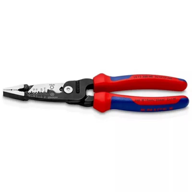 Knipex 13 72 200 ME Abisolierzange Schwarz, Blau, Rot, Edelstahl