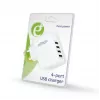 USB-Ladegerät Universal Weiß/4-Port EG-U4AC-02 GEMBIRD
