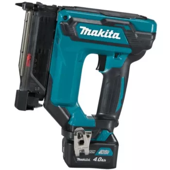 Akku-Stiftnagler PT354DSMJ, 10,8 Volt, elektrischer Tacker Blau/Schwarz, 2x Lithium-Ionen-Akku 4,0 Ah, im MAKPAC Größe 2