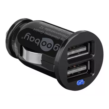Wentronic 44177 - Auto - MP3 - Mobiltelefon - Smartphone - Tablet - Zigarettenanzünder-Adapter - Kontakt - CE - WEEE - Schwarz (44177)