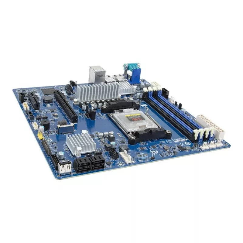 Motherboard GIGABYTE MC13-LE1 B650E microATX für AMD AM5 (Ryzen 7000/9000, DDR5, 4x DIMM, 10Gb LAN, 2x RJ-45, 4x SATA III, M.2, RAID)