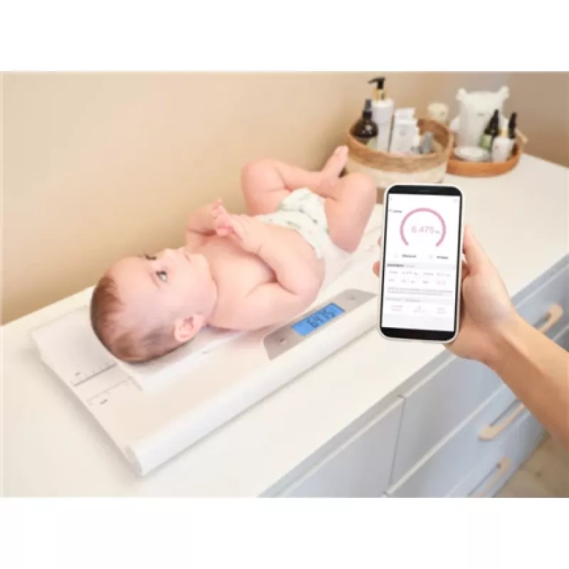 Babywaage ETA ETA730690000 — Säuglings-/Kleinkindwaage, max. 20 kg, 5 g Genauigkeit, weiß