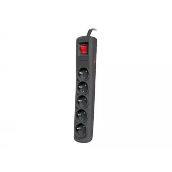 Mehrfachsteckdose Armac ARC5 Schwarz 5 AC-Steckdosen 250 V 5 m