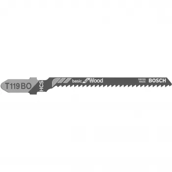 Bosch 2 608 630 310 Stichsägen-/Dekupiersägen-/Säbelsägenblatt Stichsägeblatt Kohlenstoffstahl (HCS) 5 Stk.