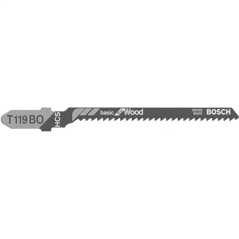 Bosch 2 608 630 310 Stichsägen-/Dekupiersägen-/Säbelsägenblatt Stichsägeblatt Kohlenstoffstahl (HCS) 5 Stk.