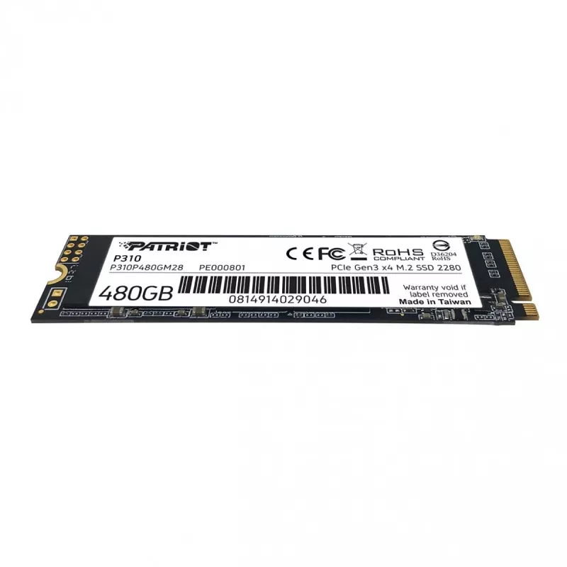 SSD Patriot Memory 480 GB M.2 PCI Express 3.0 NVMe P310