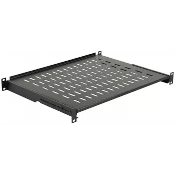Rackablage LOGON RAS400BL Schwarz 50 kg Tragfähigkeit 19 Zoll
