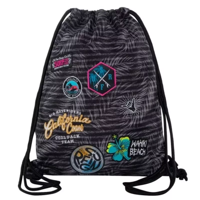 Gymsack Coolpack Sprint Sprint Badges Mädchen Grau