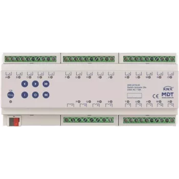 MDT AKK-2416.03 Schaltaktor 24-fach 12TE REG 16A 230VAC kompakt 70µF 10EVG (AKK-2416.03)