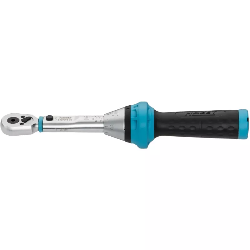 Drehmomentschlüssel 5107B-3CT für Bits, 1/4 (Blau/Schwarz, umschaltbare Ratsche)